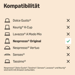 by Amazon Lungo Kaffee-Kunststoffkapseln, Nespresso-kompatibel, 20 Stück, Packung mit 1 – Rainforest Alliance-zertifiziert