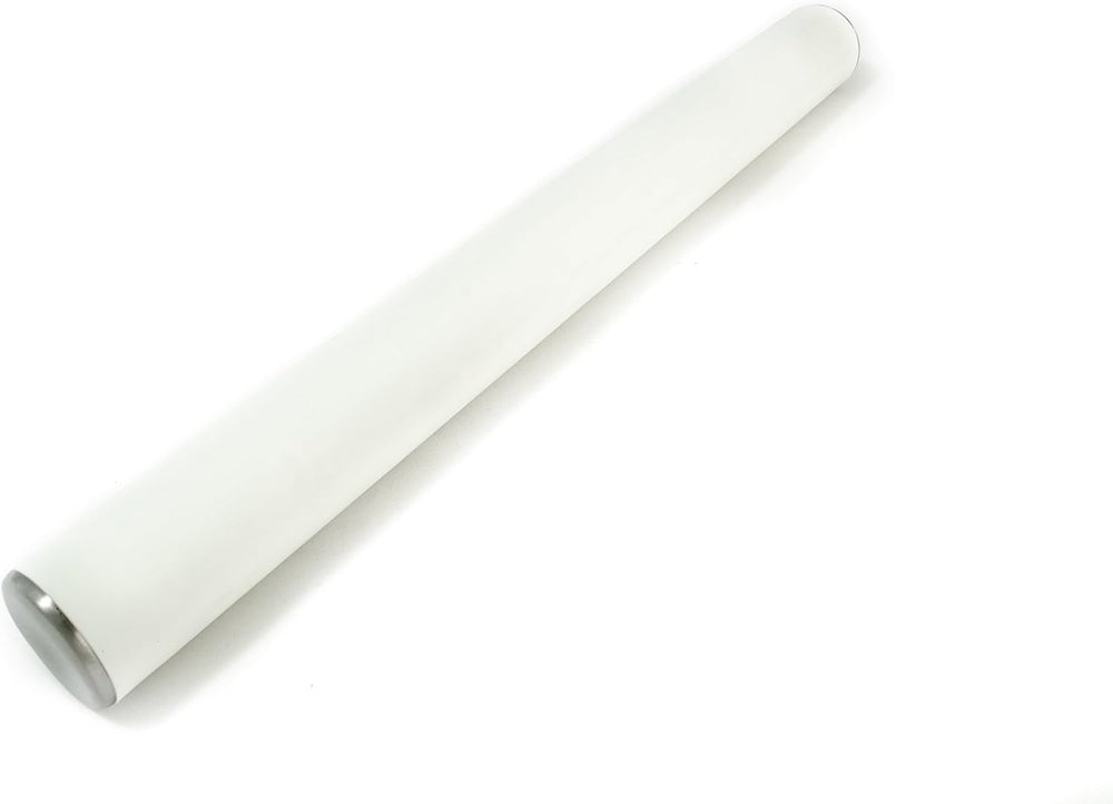 Sucitor profesional Städter cu suprafață din silicon, Ø 5 cm, L 49 cm, pentru rularea perfectă a fondantului și marțipanului, silicon alimentar, alb