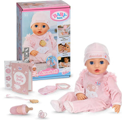BABY Born Annabell 43 cm - Weiche Babypuppe mit 7 elektronischen Funktionen & Sound - Geeignet für Kinder ab 3 Jahren - Puppe inkl. Zubehör - Benötigt Batterien