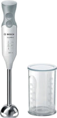 Bosch Stabmixx Ergomixx MSM66110, Edelstahl-Mixfuß, Mix- Und Messbecher, 2 Geschwindigkeitsstufen, Leichtes Gehäuse, 4-Klingen-Messer, Einfache Reinigung, 600 W, Weiß/Grau Kitchen Naty Shop