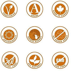 Maplefarm - Pure Canadian Organic Dark juharszirup, A fokozat, sötét, erős ízű - 250 ml Édesítőszer Naty Shop