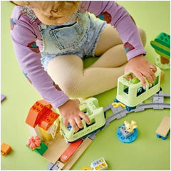 LEGO DUPLO Town interaktív kalandvonat, játékkészlet fényekkel és hangokkal a szerepjátékhoz, 2 évesek számára lehetővé teszi a pályák építését, 10427 óvodai oktatójáték építőkészletek Besuche den LEGO-Store