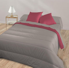 Bleu Câlin bicolor kifordítható paplan 2 személyes, mikroszálas, bordó/borsos, 220X240 cm Paplanok és paplanok Naty Shop