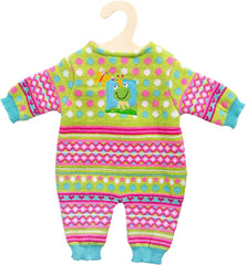 Heless 2666 - Strickstrampler für Puppen, Froschi, Größe 35 - 45 cm