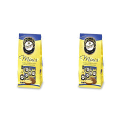 RCP Verpoorten Minis, Trufe cu lichior de ouă, Ciocolată cu lapte alpină, Umplutură lichidă, Conține alcool, Cadou minunat, 110 g (Pachet de 2)