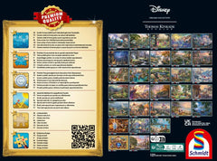 Schmidt Spiele 59671 Thomas Kinkade, Disney, Szépség és a Szörnyeteg, Varázslatos téli este, kirakós 1000 darabos Puzzle Naty Shop