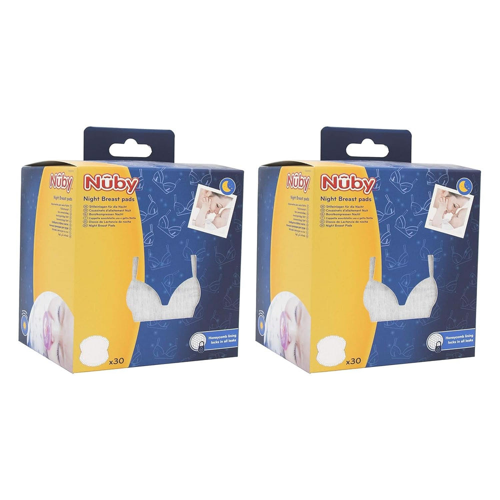 Nuby - 2 csomag ultrafinom szoptatóbetét éjszakára - 2 x 30 darab Kiegészítők Étel és szoptatás Bebe Naty Shop