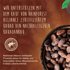 Caotina, kakaópor forró csokoládéhoz svájci fehér csokoládéval - a legjobb fenntartható és minősített kakaó (6 x 500 gramm) Cacao and Hot Chocolate Naty Shop