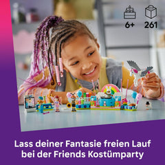 LEGO Friends Kostümparty mit Einhorn und Fee - Spielzeug für Mädchen ab 6 Jahren - Bühne, DJ-Pult, 4 Minipuppen, der Katze Churro und Einer Pferdefigur sowie lustigem Zubehör - Ajándékötlet - 42661