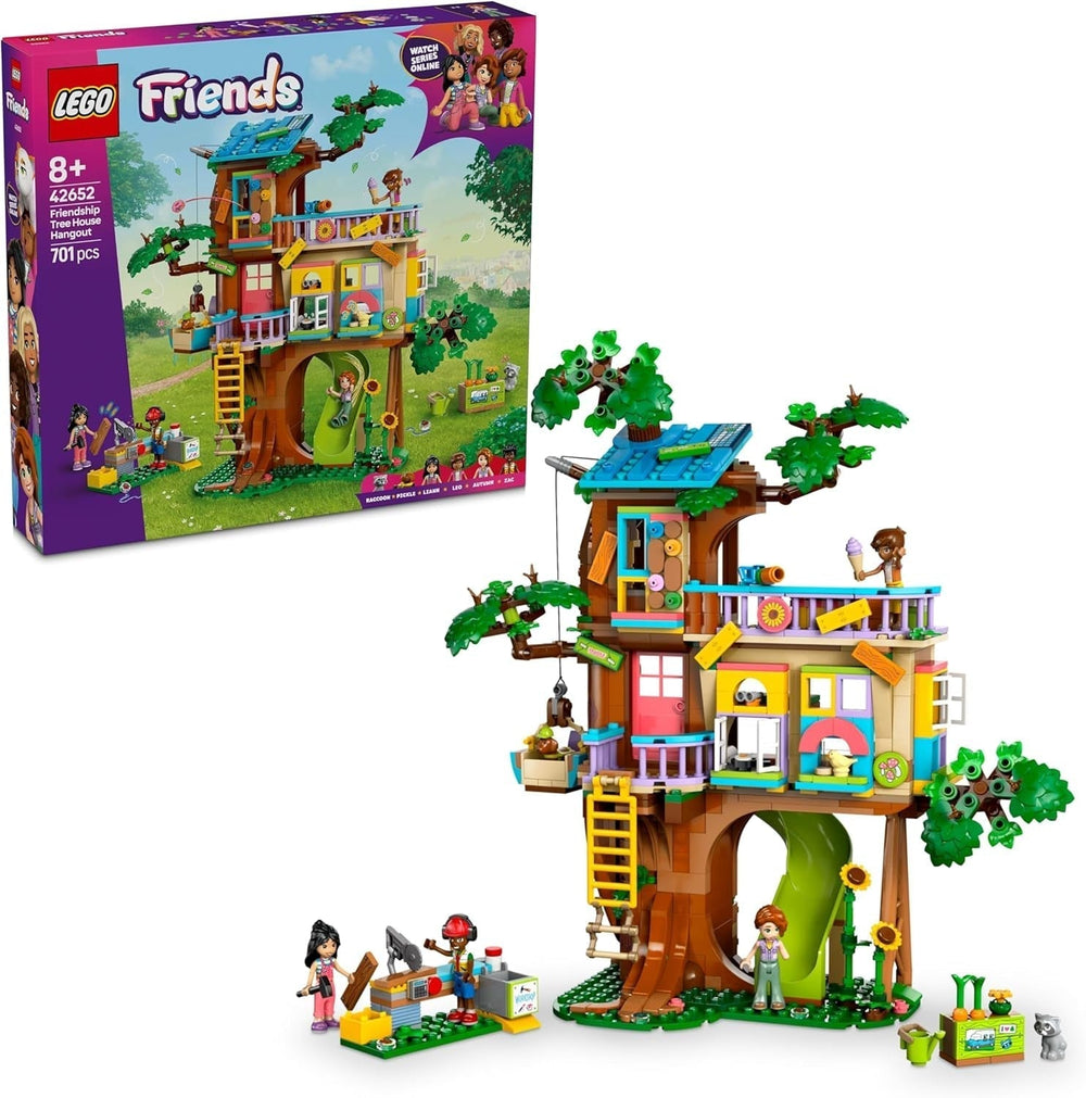 LEGO Friends faházépítő és játékkészlet szerepjátékhoz, Játékház 8 éves lányoknak, készlet 4 karakteres minifigurával és 2 állatfigurával, ajándékötlet gyerekeknek 42652 építőkészletek Besuche den LEGO-Store alapértelmezett cím