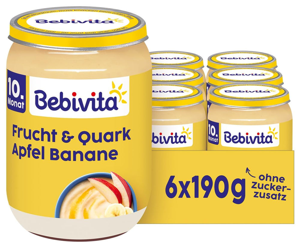 DUO Gyümölcs és Joghurt/Quark Alma-banán/Quark, 190g 6 db-os kiszerelés (6x190g)
