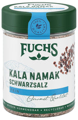 Fuchs Gewürze - Kala Namak - Schwarzsalz - Gewürzsalz für veganes Rührei - természetes összetevők - 100 g in wiederverwendbarer, recyclebarer Dózis