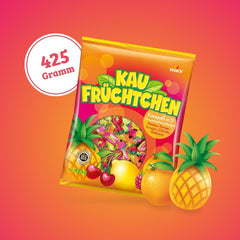 Kaufrüchtchen – 1 x 425G – karamell ötféle gyümölcsízzel Naty Shop