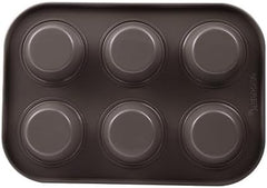 BERGNER BAKING LOVERS - Set Von 2 X 6 Cup Muffinformen - Kohlenstoffstahl Mit Ilag Essential, PFOA Frei, Leicht Zu Reinigen Formák és tálcák sütéshez Naty Shop