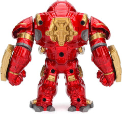 Jada Toys Marvel Figure Hulkbuster & Ironman, nyitott és zárt sisak, gyűjthető figurák, készlet, öntvény, piros, méret: 6 hüvelykes Hulkbuster és 2 hüvelykes Ironman akciófigurák Naty Shop