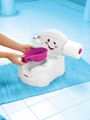 Fisher-Price Meine Erste Toilette, Baby Töpfchen, Mit Musik & Lustigen Sätzen, Tragbare Baby Toilette, Abnehmbarer Toilettenaufsatz, Deutsche Version, Ab 1 Jahr, P4326 Kiegészítők Élelmiszer és szoptatás Bebe Naty Shop