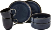 Set de mic dejun Villeroy & Boch Crafted Denim, 6 piese, pentru 2 persoane, albastru