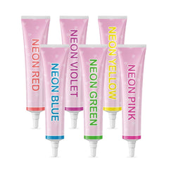 Goodbake Neonlebensmittelfarben 6 Farben Set – Intensive Lebensmittelfarbe – Lebensmittelfarbpaste – Zum Einfärben Von Torten, Fondant, Buttercreme Uvm. – 100% Vegán Naty Shop