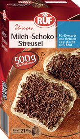 RUF Vermicelli Tejcsokoládé, 500 gramm, gluténmentes Sprinkles Naty Shop Teljes tej