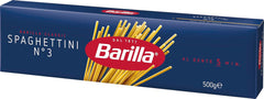 Pasta Barilla Classic Spaghettini sz. 3 kiváló minőségű durumbúza, mindig al dente (1 x 500 g)
