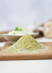 Fuchs Gewürze - Knoblauchsalz - Gewürzsalz für Dips, Saucen und Gemüse - természetes összetevők - 90 g in wiederverwendbarer, recyclebarer Dózis