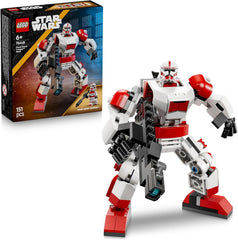LEGO Star Wars 75448 Klon-Schocktruppen Mech - Bewegeliche Actionfigur mit Blastergewehr & Minifigur - Modellbau für Kinder - Geschenk für Jungen ab 6 Jahren & Star-Wars-Fans