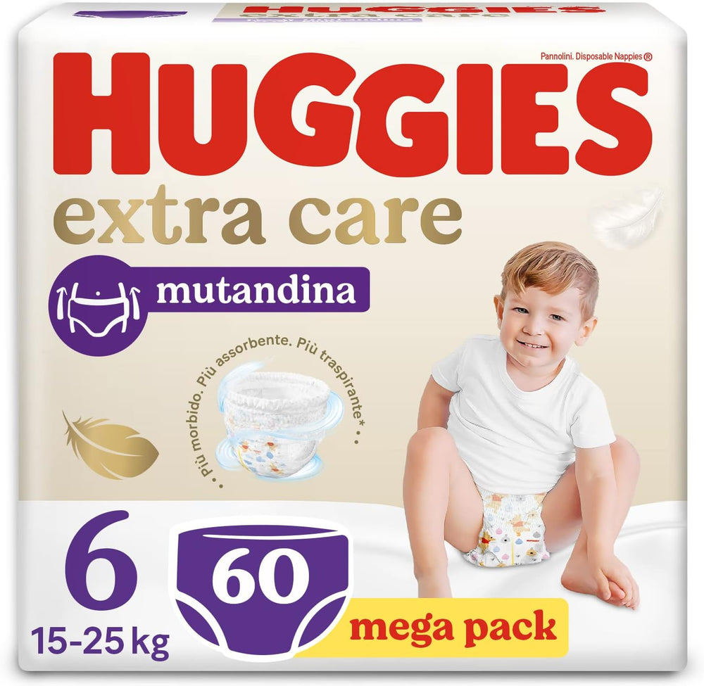 Huggies Extra Care pelenka, 6-os méret, 15-25 kg, 60 db