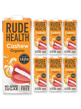 Rude Health 6 x 1 liter bio kesudió-ital, 100% természetes Bio-Getränk, glutenfrei, ungesüßt, preisgekrönt, gesund & vegán, 100% újrahasznosított Verpackung