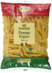 Biotészta Penne Rigate, 500g