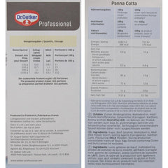 Dr. Oetker Professional Panna Cotta, Dessertpulver in 1,1 Kg Packung Amestec pentru copt si gatit Naty Shop
