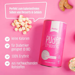 Xucker porcukor Eritrit - Kalóriamentes cukorpótló, 600 gramm Sweeteners Naty Shop