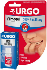 Urgo - Stop Red Nails - átlátszó, keserű ízű körömlakk - harapott és sérült körmökre és hüvelykujjszopásra - 3 éves kortól - 9 ml - 40 alkalmazás