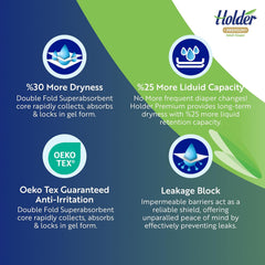 Felnőtt uniszex eldobható pelenkák vízálló nedvszívó elasztikus oldalsó lélegző szuper nedvszívó kétrétegű nedvességjelző 5 csillagos bőrgyógyászati védőközeg