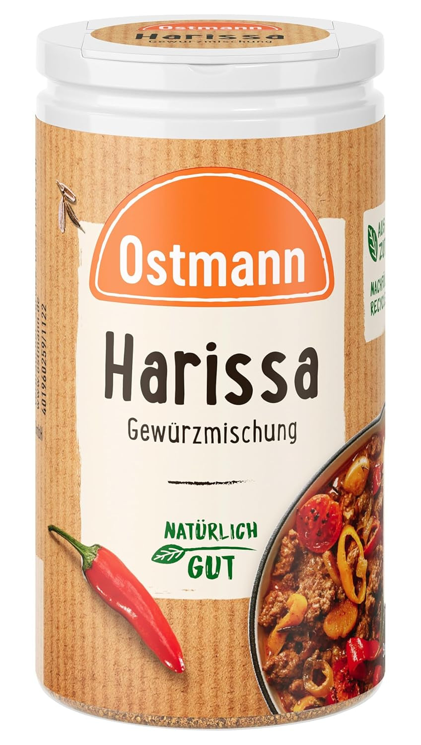 Ostmann Gewürze - Harissa Gewürzmischung | Scharfes orientalisches Gewürz für Geflügel, Fleisch, Gemüse vagy Couscous | 35 g Der Streudose-ban