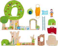 HABA 306716 - Little Friends – Garten & Wald, Zubehör für Biegepuppe ab 3 Jahren, grün