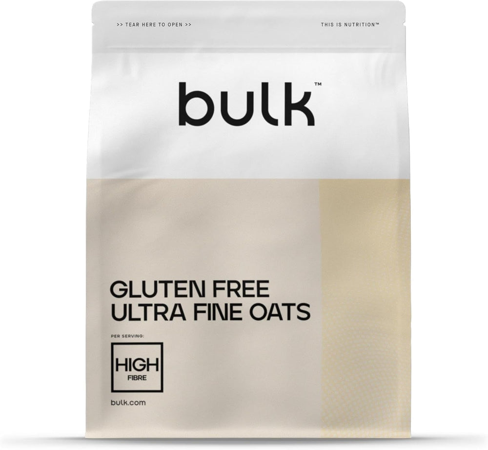 Fulgi de ovăz măcinați fin, vrac, fulgi de ovăz scoțieni naturali, fără gluten, 2,5 kg, ambalajul poate varia
