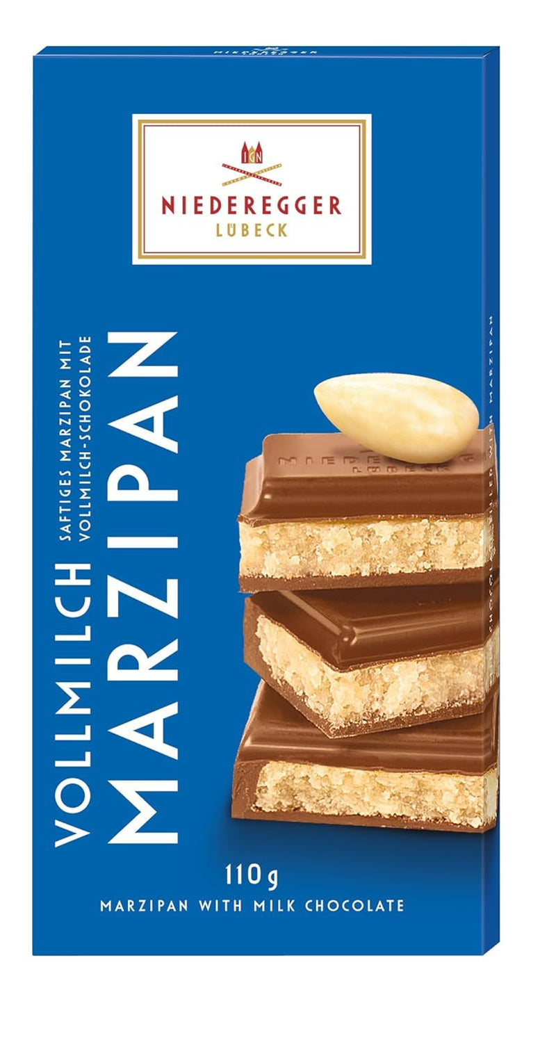 Niederegger marcipánszelet, tejcsokoládé, (110 g)
