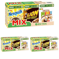 Nestlé Mix gabonapehely mini csomagok, 6 darab, 1 csomag (1x200g-tól 4x30g-ig, 2x40g-ig)