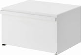 Yamazaki 4352 TOWER Coș pentru pâine, alb, oțel, minimalist, 40 x 34,5 x 24 cm Cutii depozitare alimente Naty Shop Alb O mărime