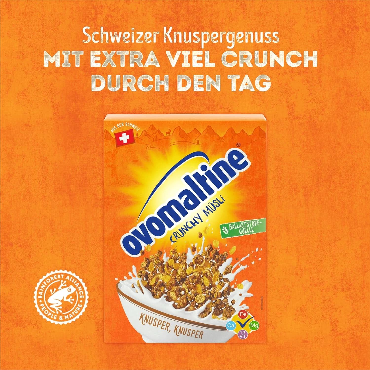 Ovomaltine Crunchy Muesli, 450 grame Naty Shop