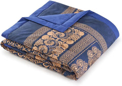 BASSETTI kockás pamut TORCELLO szín SÖTÉKKÉK B1 135X190 méret Paplanok és paplanok Naty Shop