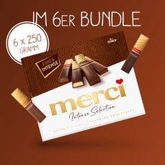 Finest Selection étcsokoládé fajta – 6 x 250g – Finomított étcsokoládé különlegességek – Töltött és töltetlen praliné