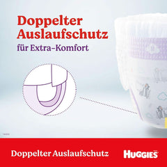 Huggies Ultra Comfort Pants 5-ös méret, 12-17 kg, Aktív gyerekeknek, Nedvességjelzővel és felhős derékpánt technológiával, 128 pelenka Anya és Gyermek Naty Shop