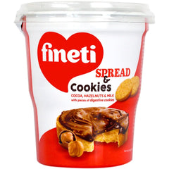 Fineti, Crema tartinabila cu cacao, alune si biscuiti 370g Glazuri si Decor Naty Shop