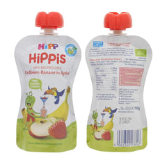 HiPP Organic gyerekeknek HiPPiS eper banán almában - Theo Toucan, 100g