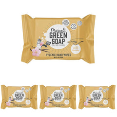 Marcel's Green Soap kéznedves törlőkendők 60 csomag - Vanília és Cseresznyevirág - Növényi alapú - Bio