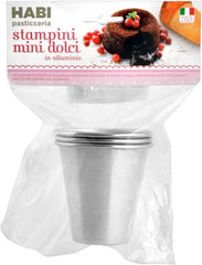 3 db Baba Au Rhum forma, 7 x 8 cm, alumínium, 3 db-os csomag Naty Shop sütőforma és tepsi