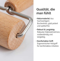 Nudelholz, Teigroller, Nudelholz Holz, Sodrófa, Teigroller Holz, Teigrolle, Geeignet zum Backen und Kochen in der Heimischen Küche, Tortilla, Pizza, Plätzche