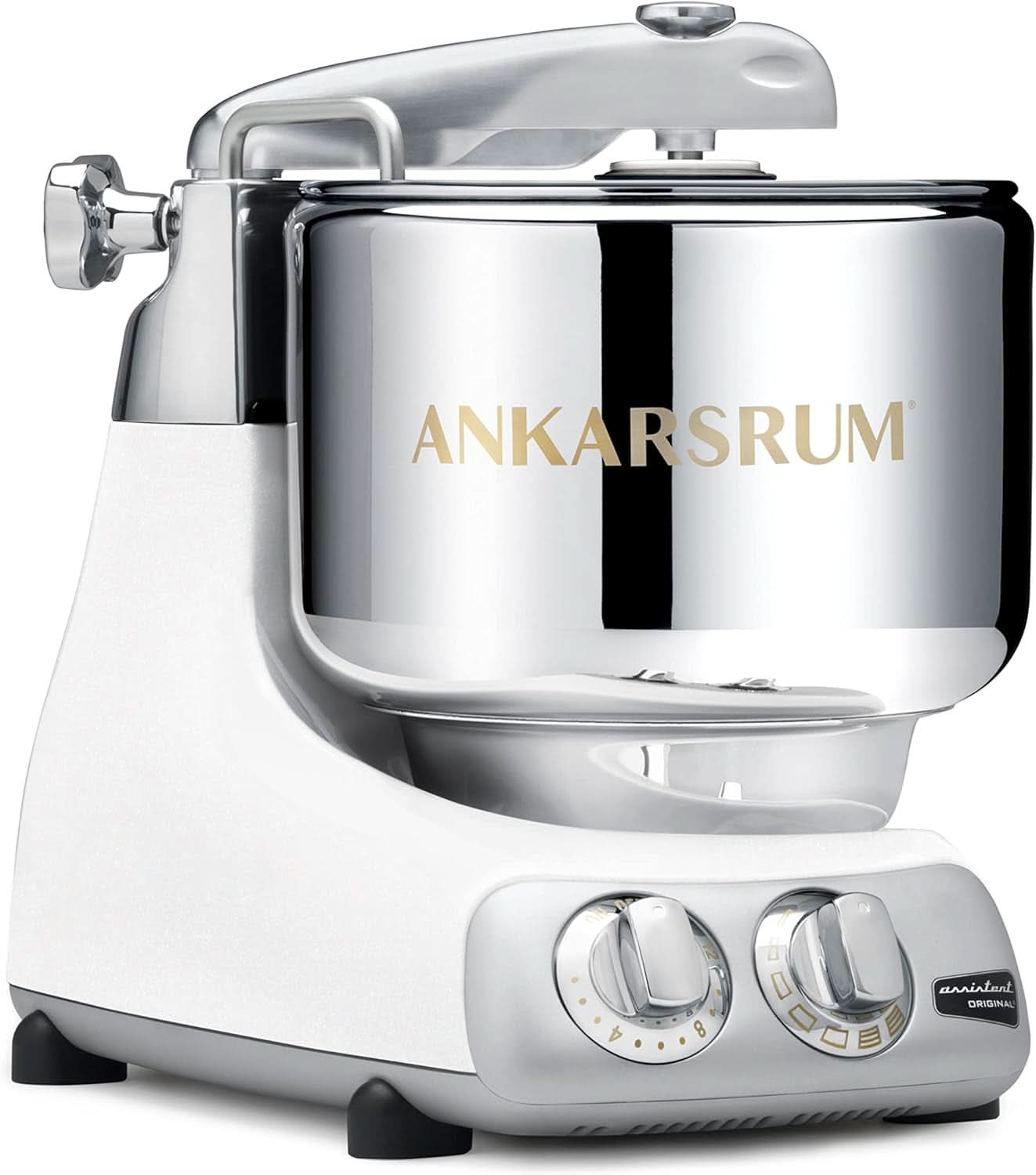 Ankarsrum - Asistent Original Base Kitchen Machine Creme AKM6230MW Mineral White Mama si Copilul Naty Shop