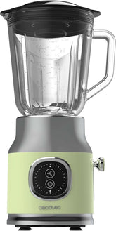 Cecotec Standmixer Retro Retrotwist Green. 800W Maximale Leistung, Pulse-Funktion, 4-Klingen-Messer Mit Schwarzer Titanbeschichtung Und 1L Krug, Vintage-Design in Grün Bucatarie Naty Shop